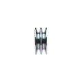 2 hornyú ékszíjtárcsa 2×13 mm-es ékszíjhoz Ø80 mm / furat Ø19 mm, reteszhorony 6 mm