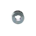 2 hornyú ékszíjtárcsa 2×13 mm-es ékszíjhoz Ø80 mm / furat Ø38 mm, reteszhorony 10 mm