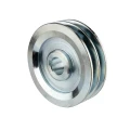 2 hornyú ékszíjtárcsa 2×11 mm-es ékszíjhoz Ø120 mm / furat Ø24 mm, reteszhorony 8 mm