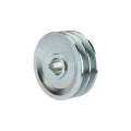 2 hornyú ékszíjtárcsa 2×13 mm-es ékszíjhoz Ø100 mm / furat Ø24 mm, reteszhorony 8 mm
