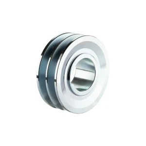 2 hornyú ékszíjtárcsa 2×13 mm-es ékszíjhoz Ø100 mm / furat Ø42 mm, reteszhorony 12 mm