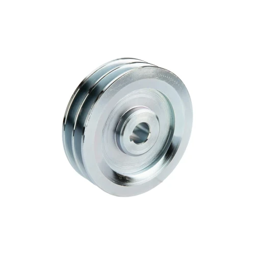 2 hornyú ékszíjtárcsa 2×13 mm-es ékszíjhoz Ø120 mm / furat Ø19 mm, reteszhorony 6 mm