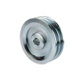 2 hornyú ékszíjtárcsa 2×13 mm-es ékszíjhoz Ø120 mm / furat Ø19 mm, reteszhorony 6 mm