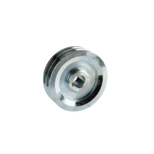 2 hornyú ékszíjtárcsa 2×13 mm-es ékszíjhoz Ø120 mm / furat Ø24 mm, reteszhorony 8 mm