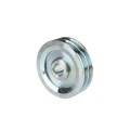 2 hornyú ékszíjtárcsa 2×13 mm-es ékszíjhoz Ø120 mm / furat Ø24 mm, reteszhorony 8 mm