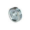 2 hornyú ékszíjtárcsa 2×13 mm-es ékszíjhoz Ø120 mm / furat Ø28 mm, reteszhorony 8 mm