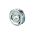 2 hornyú ékszíjtárcsa 2×13 mm-es ékszíjhoz Ø120 mm / furat Ø38 mm, reteszhorony 10 mm