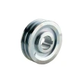 2 hornyú ékszíjtárcsa 2×13 mm-es ékszíjhoz Ø120 mm / furat Ø38 mm, reteszhorony 10 mm