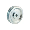 2 hornyú ékszíjtárcsa 2×13 mm-es ékszíjhoz Ø150 mm / furat Ø19 mm, reteszhorony 6 mm