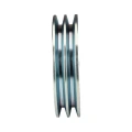 2 hornyú ékszíjtárcsa 2×13 mm-es ékszíjhoz Ø150 mm / furat Ø19 mm, reteszhorony 6 mm