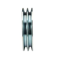 2 hornyú ékszíjtárcsa 2×13 mm-es ékszíjhoz Ø150 mm / furat Ø28 mm, reteszhorony 8 mm