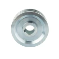 2 hornyú ékszíjtárcsa 2×13 mm-es ékszíjhoz Ø150 mm / furat Ø38 mm, reteszhorony 10 mm