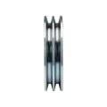 2 hornyú ékszíjtárcsa 2×13 mm-es ékszíjhoz Ø150 mm / furat Ø42 mm, reteszhorony 12 mm