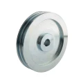 2 hornyú ékszíjtárcsa 2×13 mm-es ékszíjhoz Ø200 mm / furat Ø24 mm, reteszhorony 8 mm