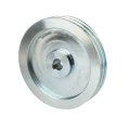 2 hornyú ékszíjtárcsa 2×13 mm-es ékszíjhoz Ø200 mm / furat Ø24 mm, reteszhorony 8 mm