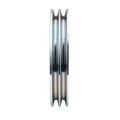 2 hornyú ékszíjtárcsa 2×13 mm-es ékszíjhoz Ø200 mm / furat Ø24 mm, reteszhorony 8 mm