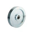 2 hornyú ékszíjtárcsa 2×13 mm-es ékszíjhoz Ø200 mm / furat Ø38 mm, reteszhorony 10 mm