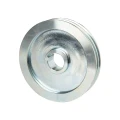 2 hornyú ékszíjtárcsa 2×13 mm-es ékszíjhoz Ø200 mm / furat Ø42 mm, reteszhorony 12 mm