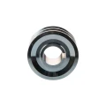 2 hornyú ékszíjtárcsa 2×17 mm-es ékszíjhoz Ø100 mm / furat Ø38 mm, reteszhorony 10 mm