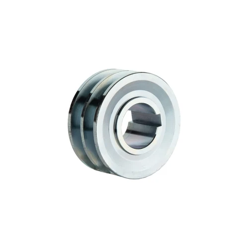 2 hornyú ékszíjtárcsa 2×17 mm-es ékszíjhoz Ø100 mm / furat Ø42 mm, reteszhorony 12 mm