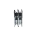 2 hornyú ékszíjtárcsa 2×17 mm-es ékszíjhoz Ø100 mm / furat Ø42 mm, reteszhorony 12 mm