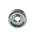 2 hornyú ékszíjtárcsa 2×17 mm-es ékszíjhoz Ø120 mm / furat Ø42 mm, reteszhorony 12 mm