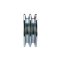 2 hornyú ékszíjtárcsa 2×17 mm-es ékszíjhoz Ø120 mm / furat Ø42 mm, reteszhorony 12 mm