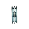 2 hornyú ékszíjtárcsa 2×17 mm-es ékszíjhoz Ø150 mm / furat Ø42 mm, reteszhorony 12 mm