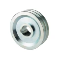 2 hornyú ékszíjtárcsa 2×17 mm-es ékszíjhoz Ø150 mm / furat Ø42 mm, reteszhorony 12 mm