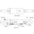 Kettős működésű hidraulikus munkahenger CJ2F-50/28/140, 25 mm-es csuklós szemekkel