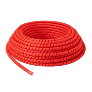 WN12 spirálvédő hidraulikatömlőkhöz, 10–13 mm, HDPE, piros – 10 m