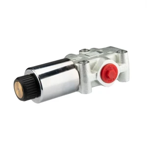 Elektromos működtetésű hidraulikus háromutas 3/2-es szelep menetek: 3/4” feszültség: 12V átáramlás: 100L/perc maximális nyomás: 350bar   