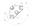 Háromszög csukló joystickhoz, 14 mm-es gömbfejes Bowden-kábelhez – M14×1,5