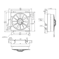 Hidraulikaolaj-hűtő ST60 230V ventilátorral és termosztáttal – 130 l/perc