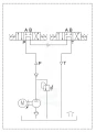 Hidraulikus tápegység 2 kettős működésű szekcióval, 12V 1,6 kW, 2,5 cm³/ford. szivattyú, 115 bar – 4–14 l tartállyal