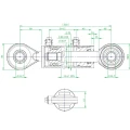 Megerősített hidraulikus felső függesztőkar, 2. kategória, 520–795 mm, löket 275 mm – Euro ISO