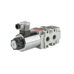 Elektromos szelep hidraulikus elválasztó 6/2 90L/min, elektromosan vezérelt 24V (rakodóhoz) Hydrotechnik24