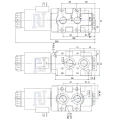 Elektromos szelep hidraulikus elválasztó 6/2 90L/min, elektromosan vezérelt 24V (rakodóhoz) Hydrotechnik24