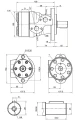 Hidraulikus motor MR folyadékszállítás: 50cm3/ford. fordulatszám: 775ford./perc tengely: 25mm