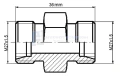 Egyenes hidraulika csatlakozó M27x1,5 - M27x1,5
