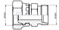 Egyenes hidraulikus csatlakozó belső/belső M10x1 - M10x1