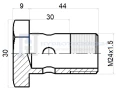 Csavar szemes csatlakozóhoz menet: M24x1.5 szemház magassága: 30mm
