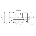 Egyenes hidraulika csatlakozó 5/8" - 5/8"