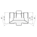 Egyenes hidraulika csatlakozó 1 1/4" - 1 1/4"