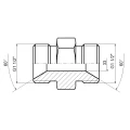 Egyenes hidraulika csatlakozó 1 1/2" - 1 1/2"