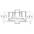 Egyenes hidraulika csatlakozó 3/4" - 1/4"