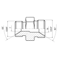 Egyenes hidraulika csatlakozó 3/4" - 3/8"