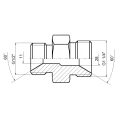 Egyenes hidraulika csatlakozó 1/4" - 1/2"