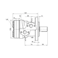8,9 kW-os 800 ford./perces BMRY 50 hidraulikus motor 112 Nm-ig megnövelt tengelynyomatékkal