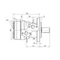 14,9 kW-os 750 ford./perces BMRY 80 hidraulikus motor 180 Nm-ig megnövelt tengelynyomatékkal